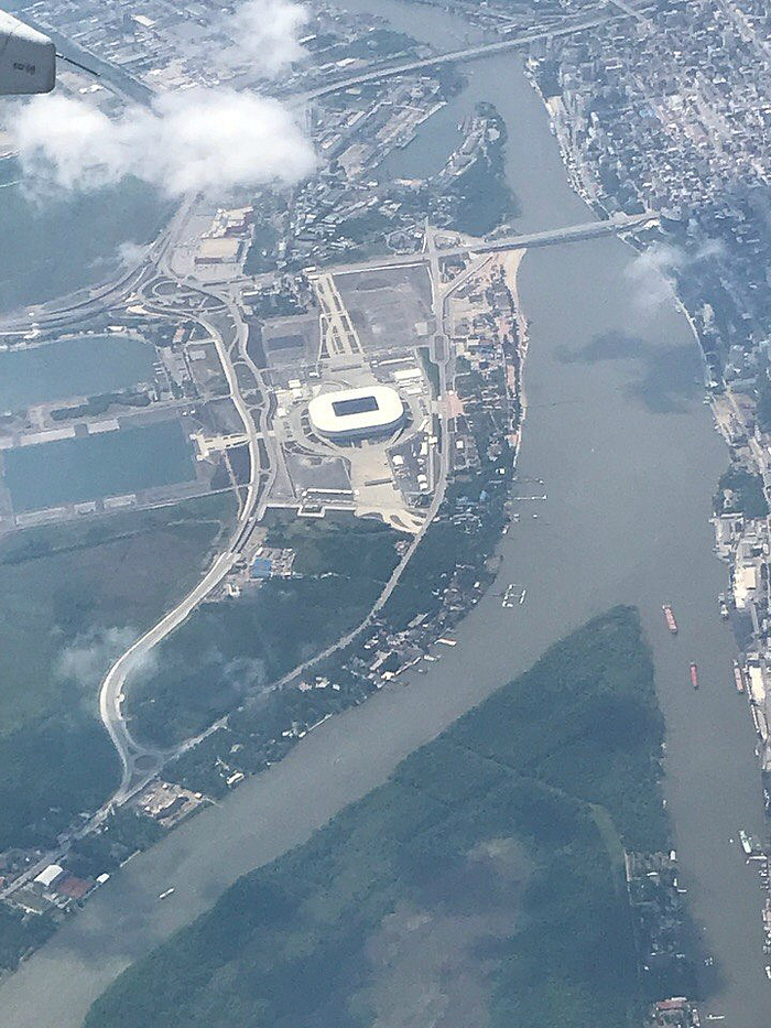 Rostov-on-Don today when departing from Platov airport. - Rostov-on-Don, Rostov-Arena, Don River, Longpost