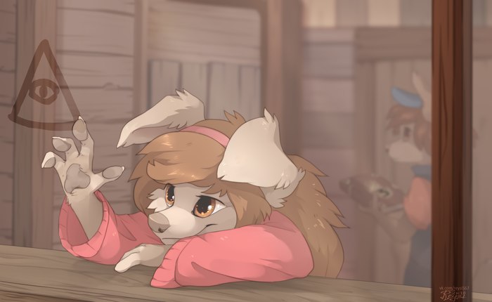 Furry Mabel - Furry, Anthro, Art, Gravity falls, Reysi