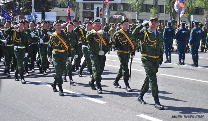 Military parade in Donetsk. How it was - My, DPR, Parade, Technics, Repetition, List, Dog, Tanks, Longpost