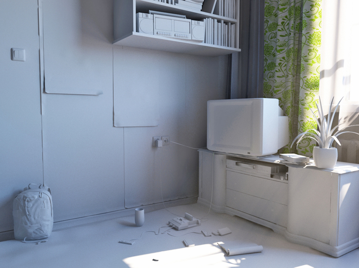 . . . 90-, Dendy, 3ds Max, Vray, 
