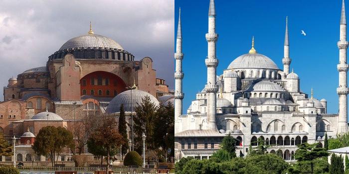 Excursion to the Blue Mosque. - My, Istanbul, Sultanahmet, Saint Sophie Cathedral