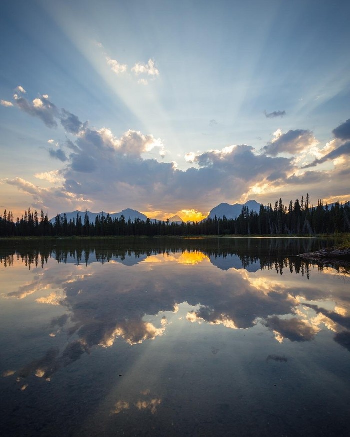 Reflection - Reddit, Reflection, Forest, Water, Sky, Clouds