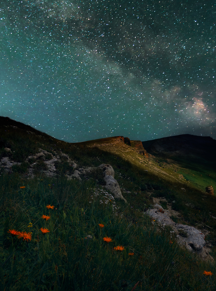 Летняя ночь на плато Бермамыт