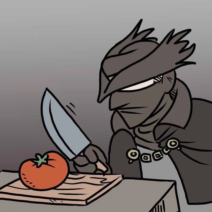 The hunter and the tomato - Bloodborne, Fromsoftware, Comics, Tomatoes, Longpost