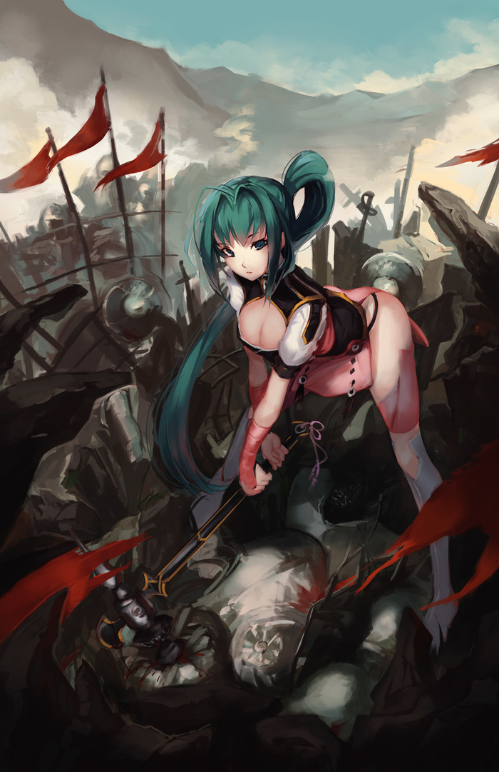 Softmode/Doomfest Art Softmode, , , Anime Art, Original Character, Hitsugi no Chaika, Vivian James, Kantai Collection, 