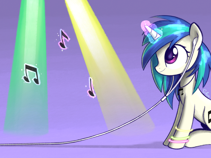  My Little Pony, Ponyart, Vinyl Scratch, Songbirdserenade