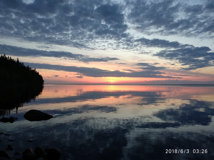 One dawn on Ladoga - My, dawn, Таймлапс, Ladoga lake, Beginning photographer, Video