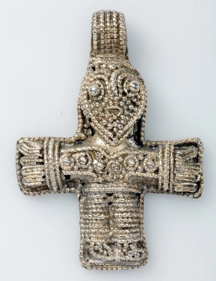 Crucifix from Birka - Викинги, Silver, Crucifixion