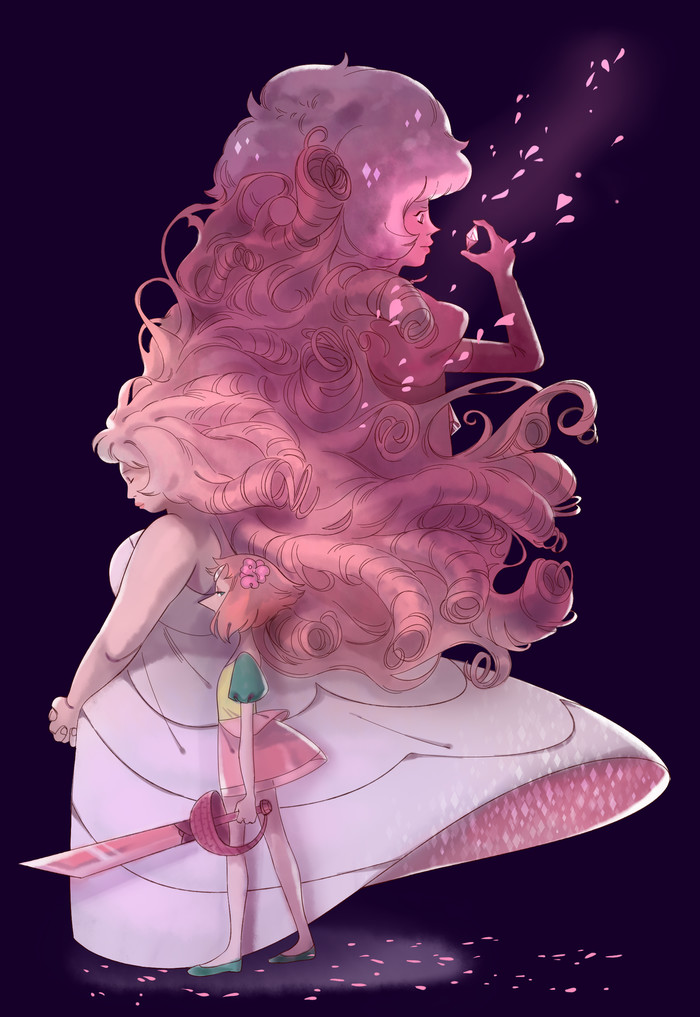 Too much pink - Steven universe, Pearl, Pink Diamond, 