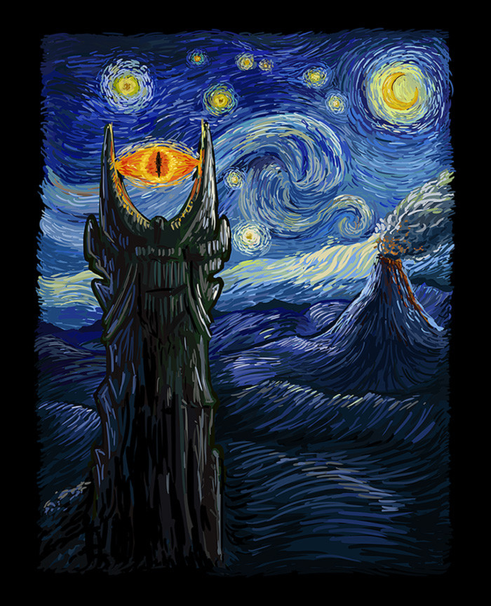 Sauron Van Gogh - Art, Lord of the Rings, van Gogh, 