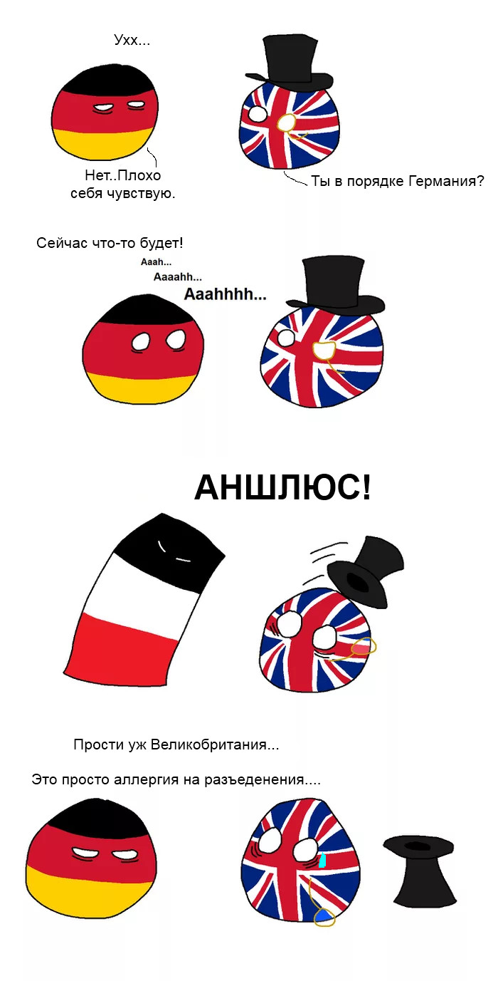 Аллергия
 - Countryballs, Германия, Великобритания, Аншлюс