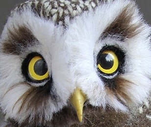 Rough-legged Owl (Aegolius funereus). Dry felting. - My, Dry felting, Needlework without process, Birds, With your own hands, Needlework, Handmade, Owl, Longpost