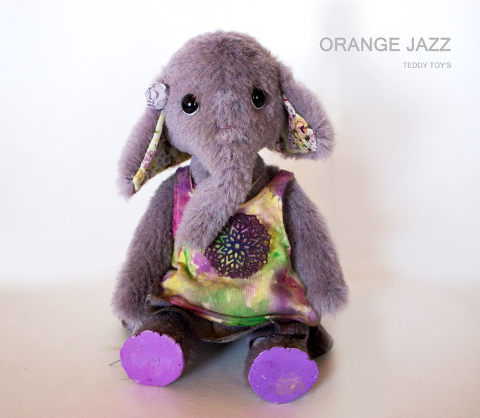 Elephant Ksyusha - My, Baby elephant, Soft toy, Author's toy, Needlework without process, Handmade