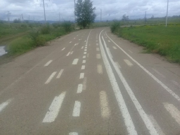 Road marking from the heart - My, Markup, Track, Road, Chita, Heartily