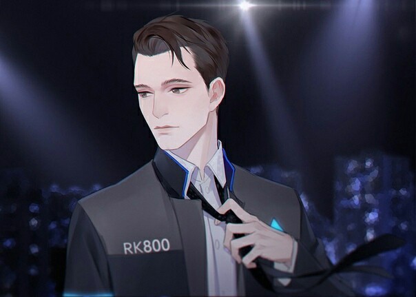 Based on Detroit: Become Human. Isn't Connor a bunny? The author of the art, alas, is not known to me - Detroit: Become Human, , Games, Brazenly steal from VK, In contact with, Connor - Detroit: Became Human