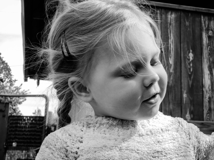 Black and white - My, Beginning photographer, Children, Black and white photo