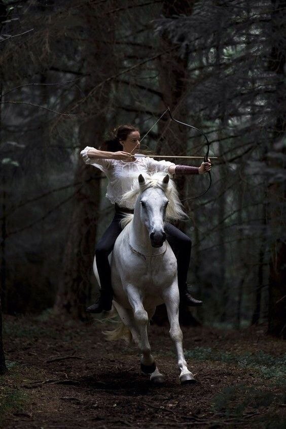 Modern Artemis - Archers, Riders, The photo, Aesthetics, beauty