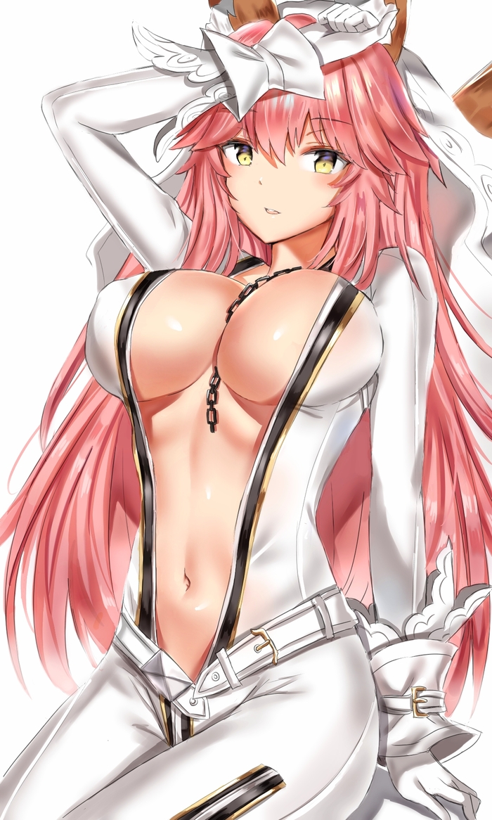 Anime art - NSFW, Anime Art, Аниме, Fate Grand Order, Tamamo no Mae, Saber Bride, Random servant cosplay