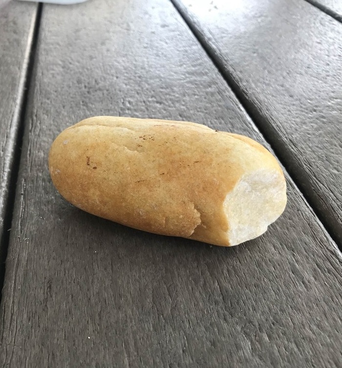 This stone is like a loaf of bread - A rock, Bread, The photo