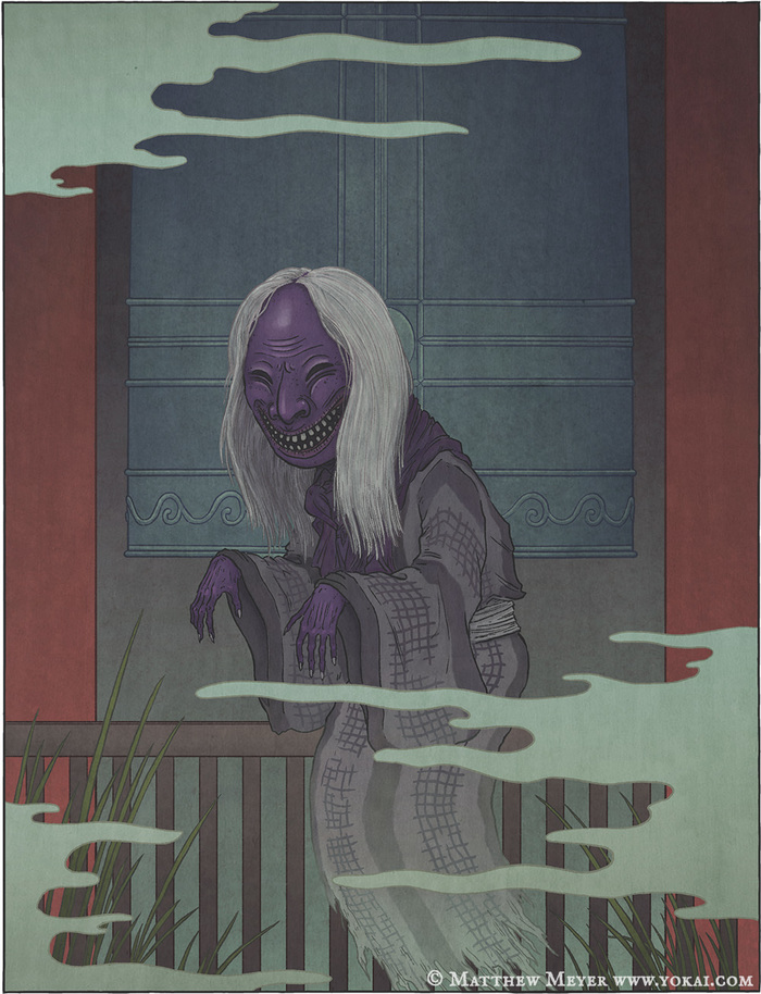 Yokai in brief: nasu baba, oshiroi baba and kokuri baba - My, Longpost, Bayun's bestiary, Yokai, Matthew Meyer