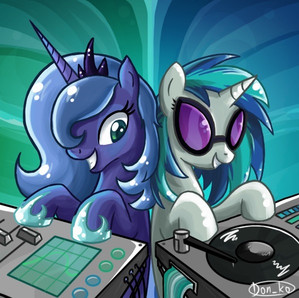 Лучшая принцесса - My Little Pony, Princess Luna, Best princess, Best DJ, Fucknewtagsystem