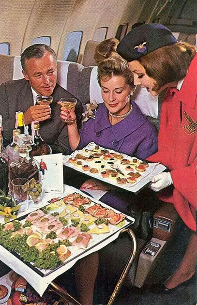 What was fed on airplanes half a century ago - Service, Air travel, Пассажиры, Nutrition, Longpost