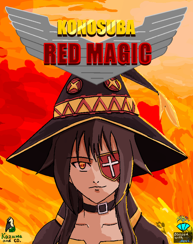  Megumin, Red Alert 2, , Konosuba, Anime Art
