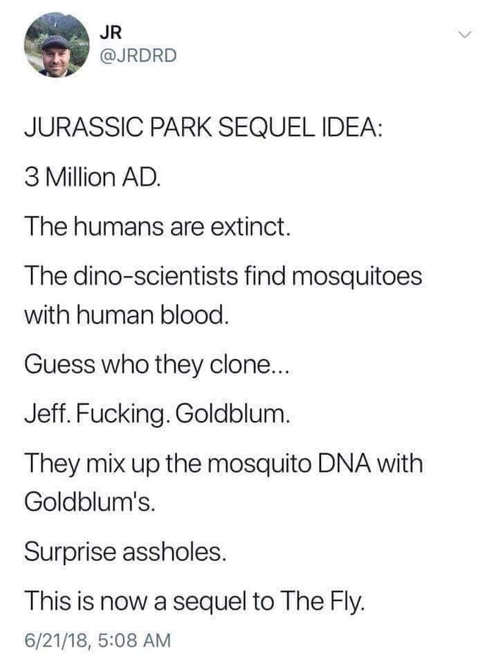 Sequel - Humor, Jurassic, Jurassic Park, Муха, Jeff Goldblum