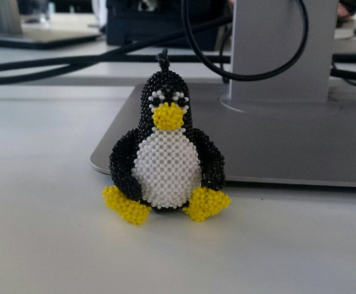 Personal Tuksik - My, Linux, Penguins, Beads, Handmade, With your own hands, IT, Admin, Do it yourself, Longpost