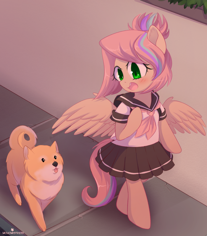 Sweet School Girl Ponyart, Original Character, My Little Pony