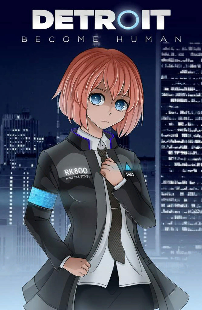 DDLCxDetroit - Doki Doki Literature Club, Crossover, Detroit: Become Human, Sayori, Computer games, Visual novel