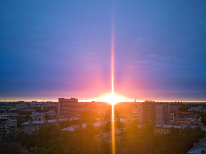 Beautiful sunset in July - My, Mobile photography, The photo, Sunset, Saint Petersburg, Longpost