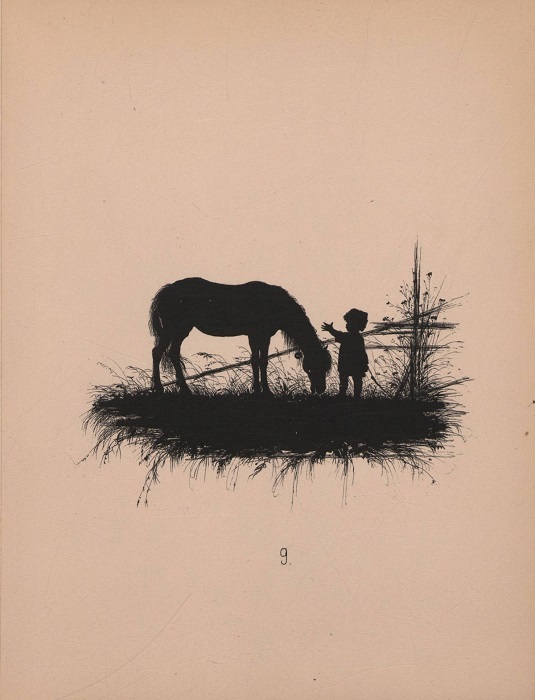 Album From village memories, 1882 - Longpost, Illustrations, Silhouette, , Album