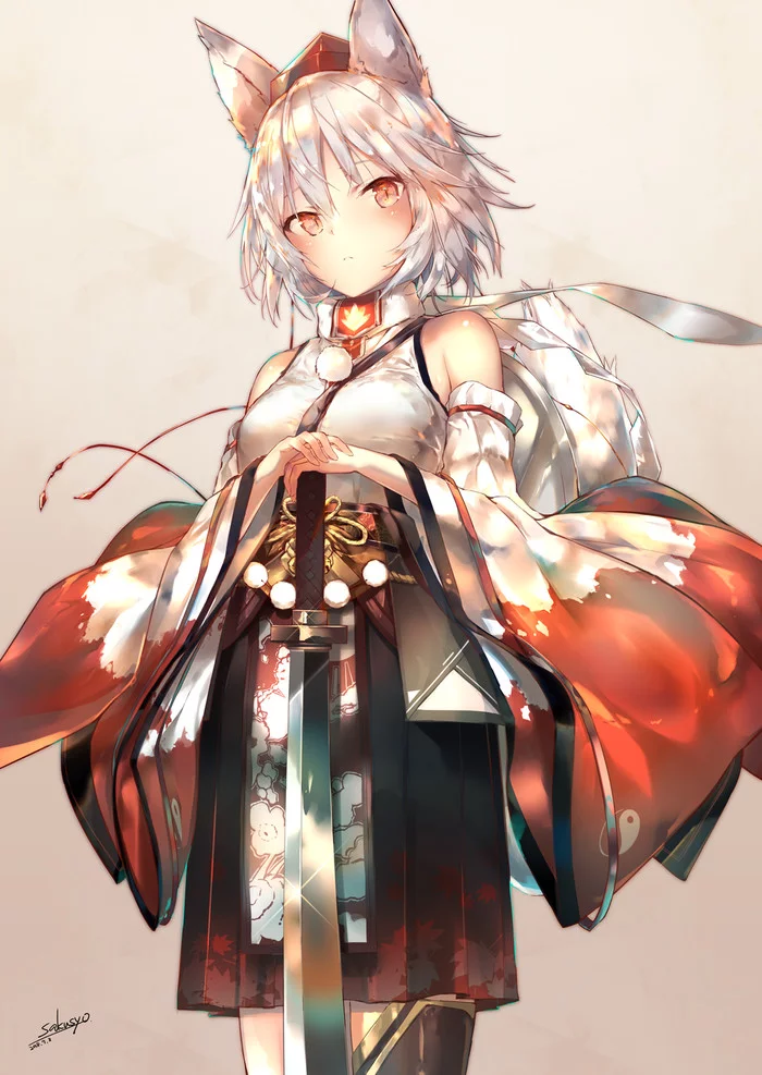 Momiji - Anime, Anime art, Touhou, Inubashiri momiji, Sakusyo