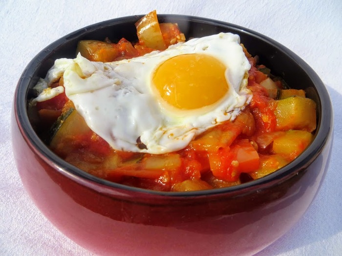 Pisto manchego - Spanish stew (Pisto manchego) - My, Food, Stew, Yummy, Preparation, Recipe, Video recipe, Longpost, Other cuisine, Vegetables, Video