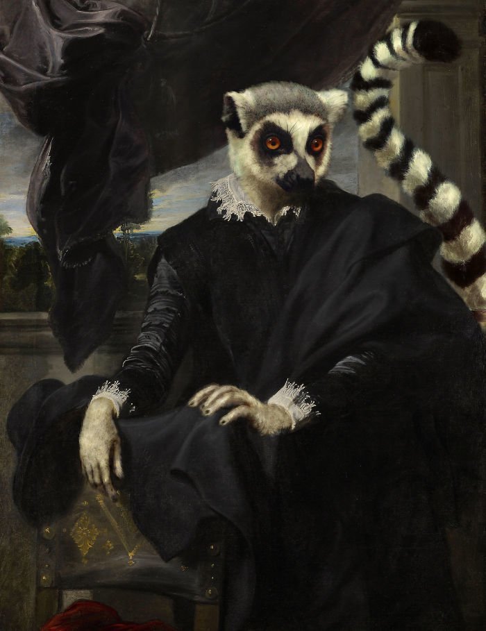 Animal aristocracy - Art, Animals, Humor, Artist, Longpost