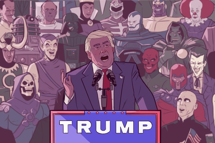 Trump and villains - Donald Trump, Politics, Villains, Joker, Darth vader, Magneto, It