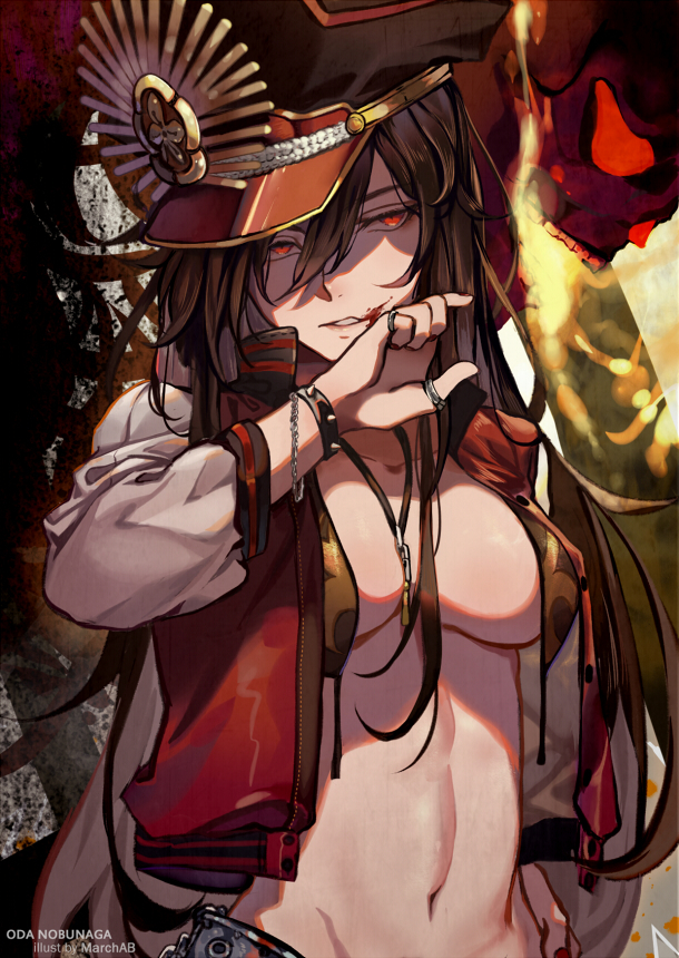 Oda Nobunaga (Fate Grand Order) - Аниме, Anime Art, Marchab, Oda Nobunaga, Fate Grand Order