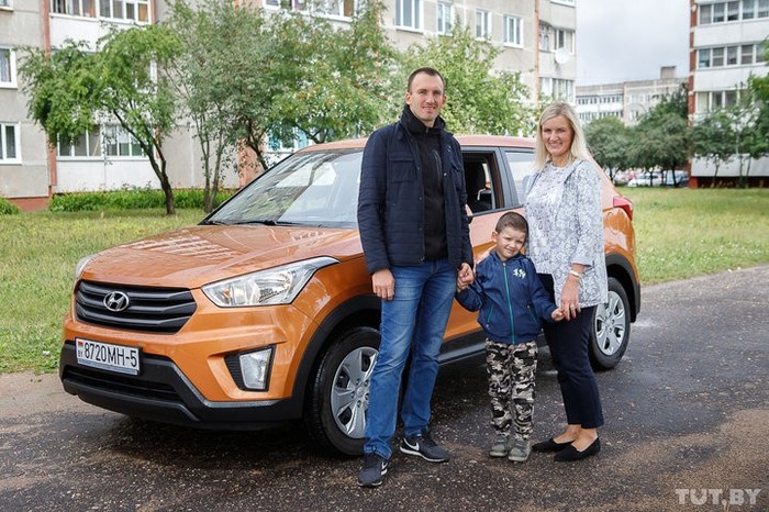 Today they congratulated, and tomorrow they will take away! How a family from Molodechno won a car - Car, Prize, Thing, Longpost
