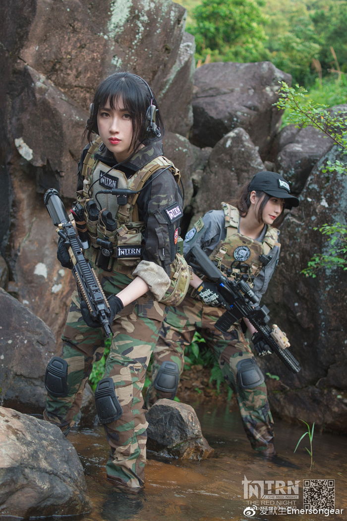 Тактические тянки косплей, военная экипировка, фотография, длиннопост, девушки, азиаты, китайянки