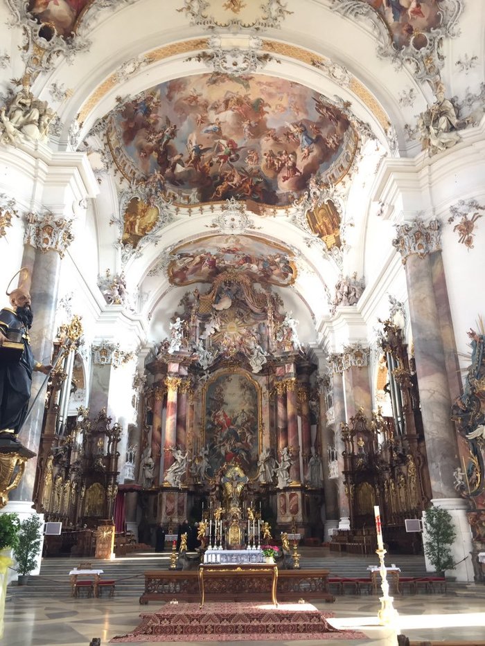 17th century altarpiece in the Basilica of Saints Alexander and Theodore, Ottobeuren Abbey, Bavaria. - Art, beauty, Baroque, Architecture, Germany, Bavaria