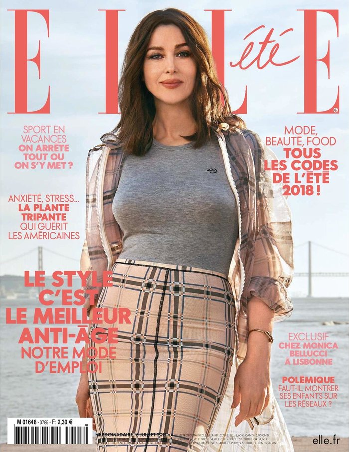 Monica Bellucci - Elle Magazine France, July 2018 - Actors and actresses, Girls, Longpost, Monica Bellucci, She