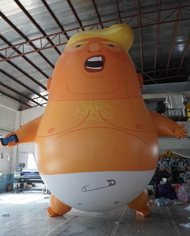 Such an inflatable figure will meet Trump in London - Donald Trump, Politics