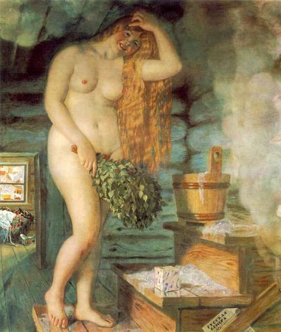 Nude in painting: Boris Kustodiev - NSFW, Boris Kustodiev, Painting, Painting, Girls, Longpost, Erotic, Art, A selection
