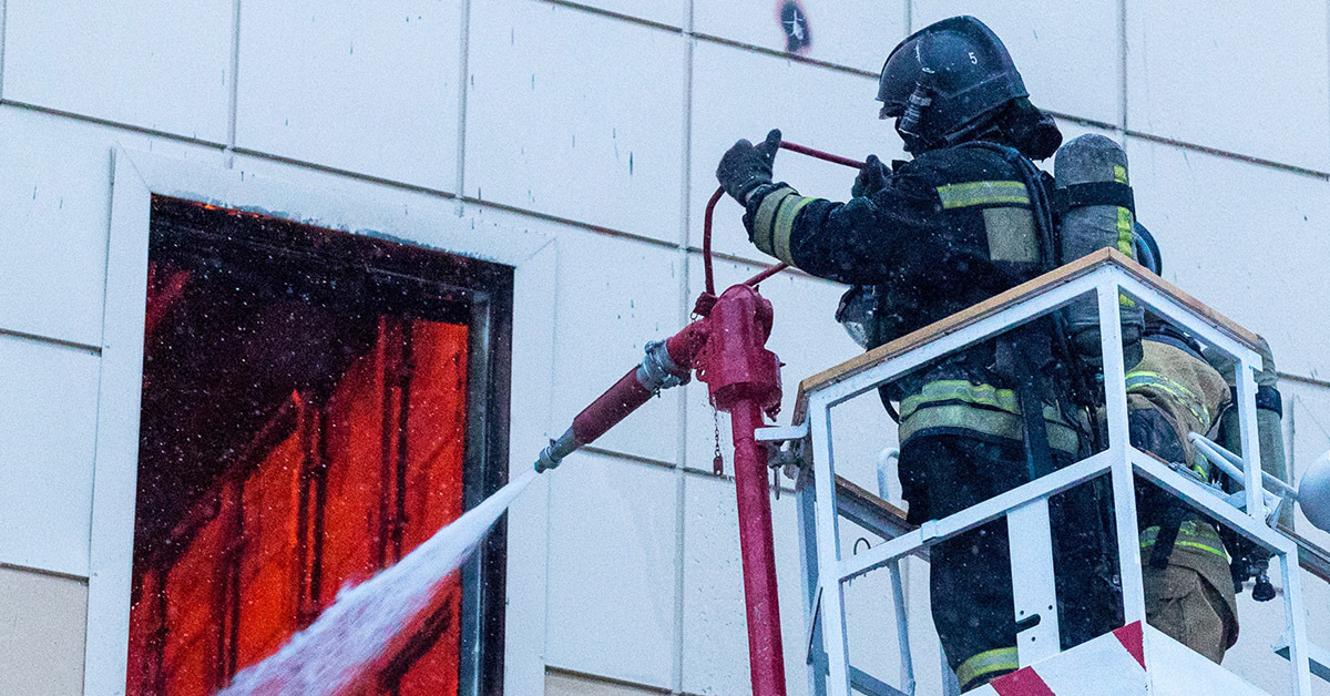 Тушение пожаров в жилых домах