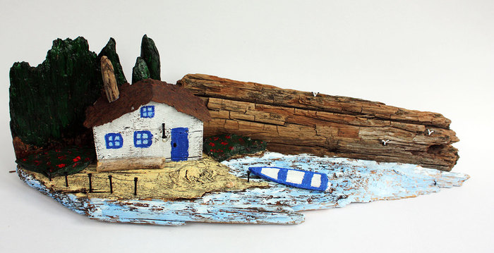 Driftwood house (driftwood) - My, Driftwood, 