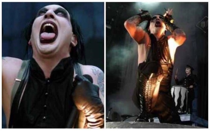 When something gets in your eye and you're wearing makeup: - Makeup, Copy-paste, Marilyn Manson