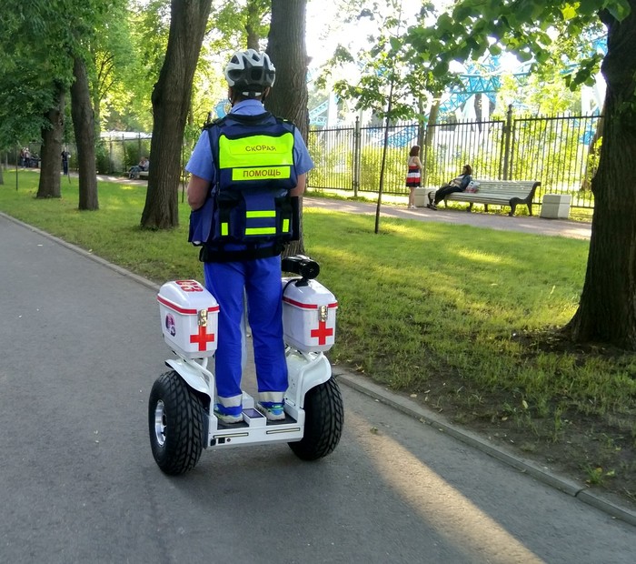 Paramedics - My, Football, Ambulance, , Segway, 2018 FIFA World Cup, Longpost, Saint Petersburg