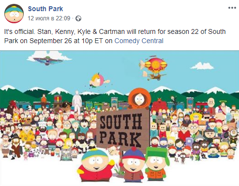 South Park has been officially renewed for season 22. - South park, Cartoons, Prolongation, news, Kenny McCormick, They killed Kenny.