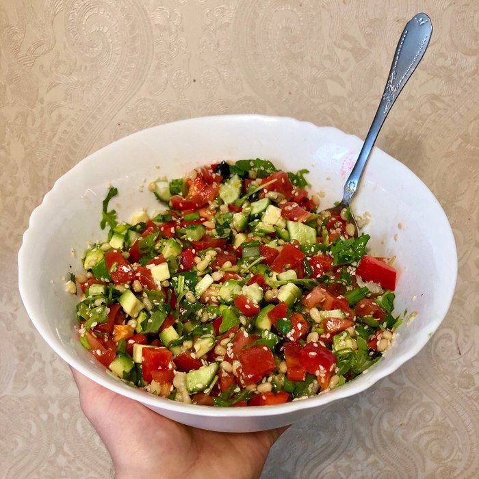 A delicious salad recipe! - My, Salad, Recipe, Vegetable salad, Yummy, , Longpost